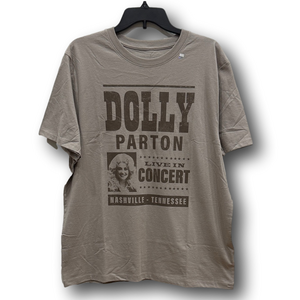 Dolly Parton "Live In Concert" Graphic T-Shirt - Size Large - NWT
